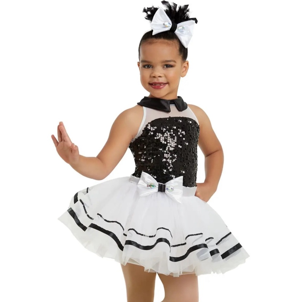 Weissman Showtime | This Old Man Black and White Tuxedo Style Dance Costume, IC